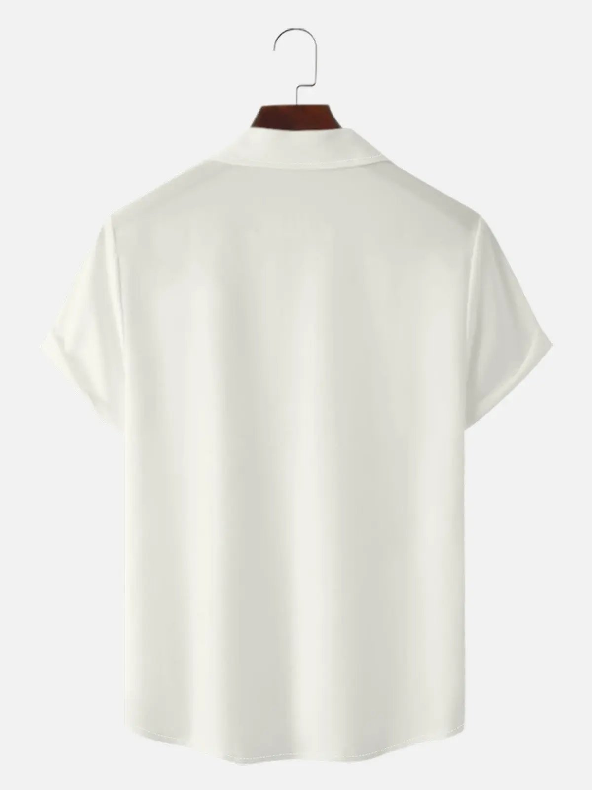 Men's Retro UFO Space Cat Short Sleeve Shirt ElevenOasis