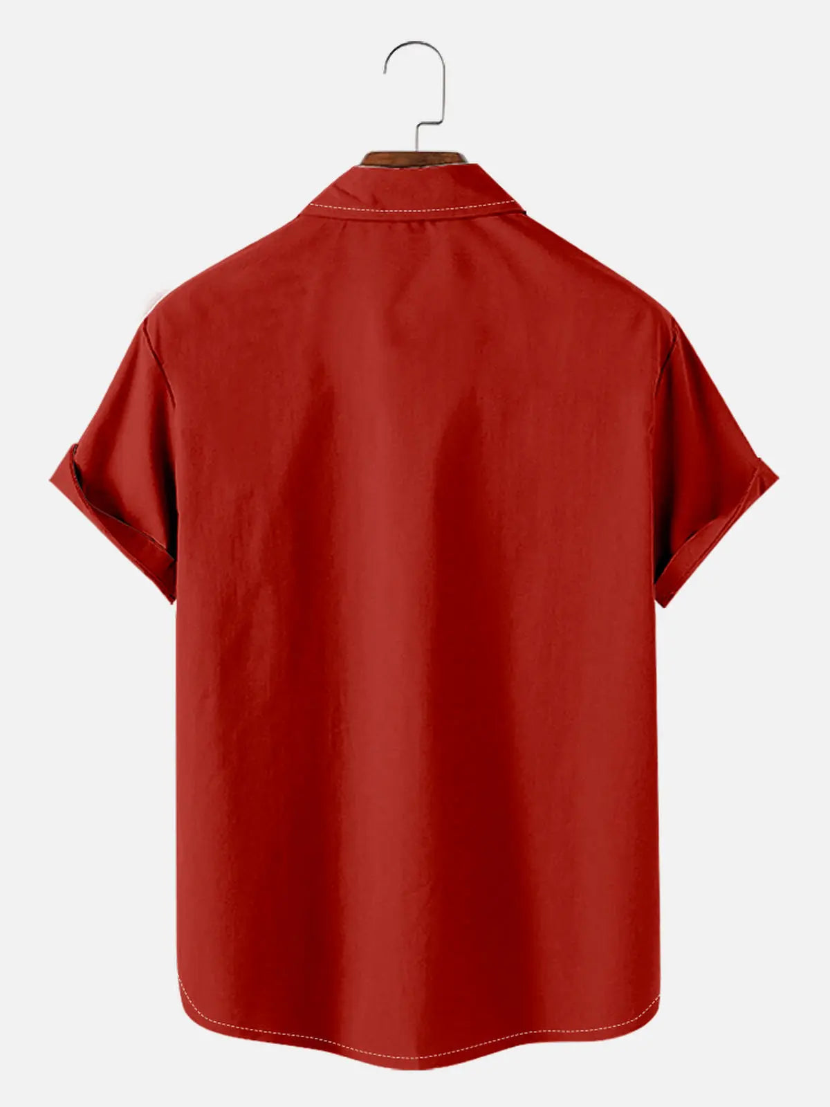 Tall Men's Cowboy Cat Rodeo Short Sleeve Shirt ElevenOasis