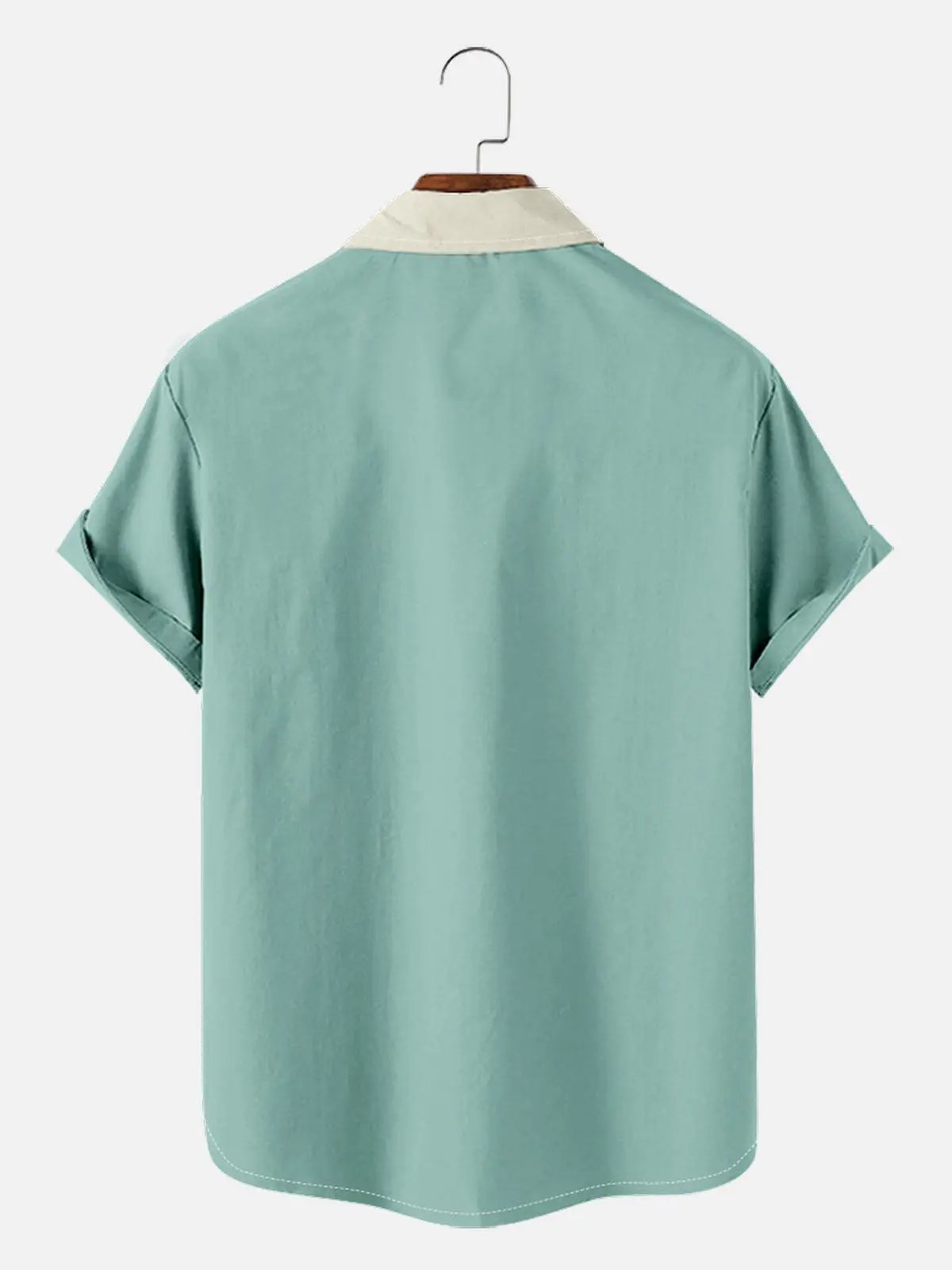 Men's Mid-Century Modern Geometric Short Sleeve Shirt ElevenOasis