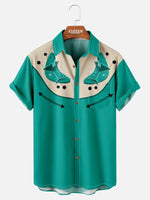 Tall Men's Atomic Martini Western Short Sleeve Shirt Eleven Oasis