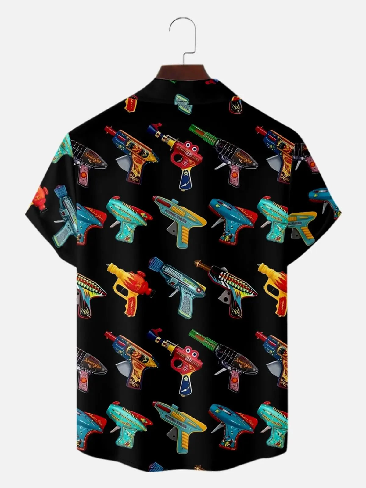 Men's Retro Space Blaster Short Sleeve Shirt Eleven Oasis