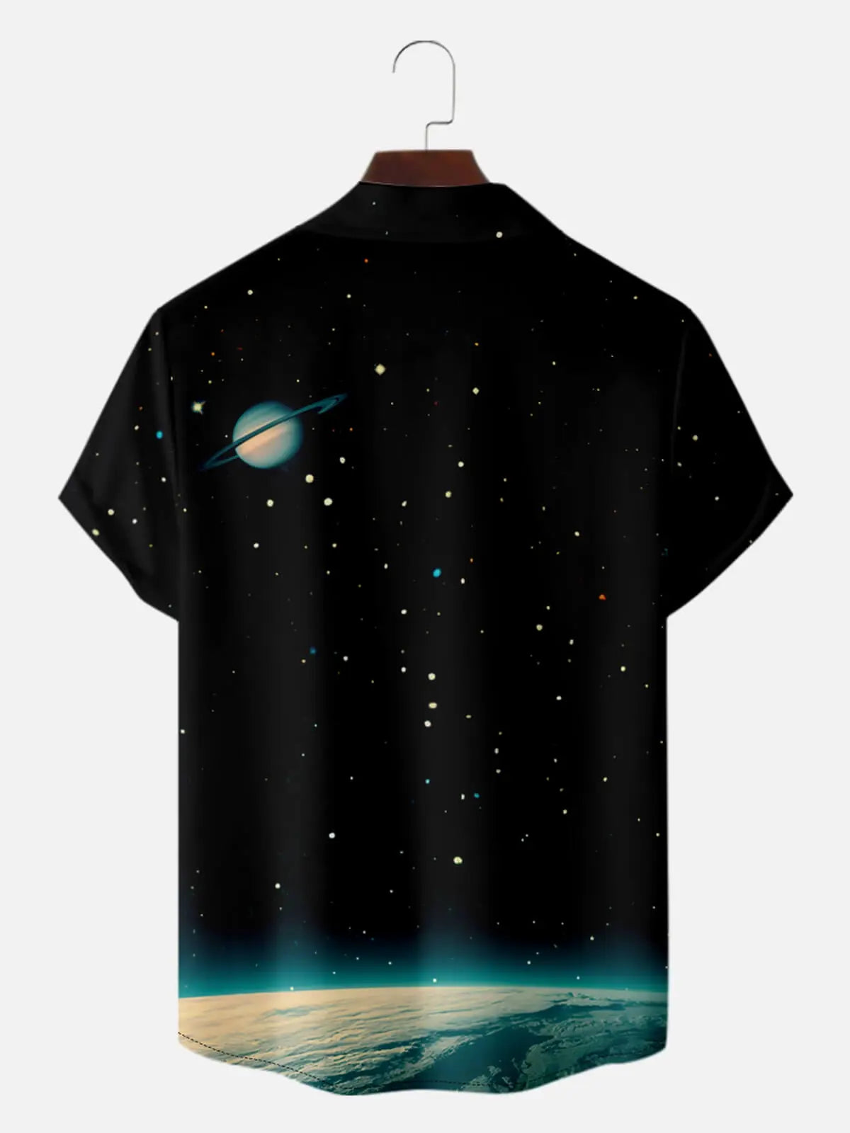 Men's Digital Galaxy Escape Short Sleeve Shirt Eleven Oasis