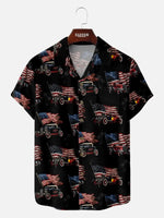 Men's American Hot Rod Patriotic Short Sleeve Shirt Eleven Oasis