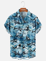 Men's Shark Species Short Sleeve Shirt Eleven Oasis