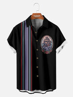 Tall Men's Kraken Ship Tattoo Bowling Shirt Eleven Oasis
