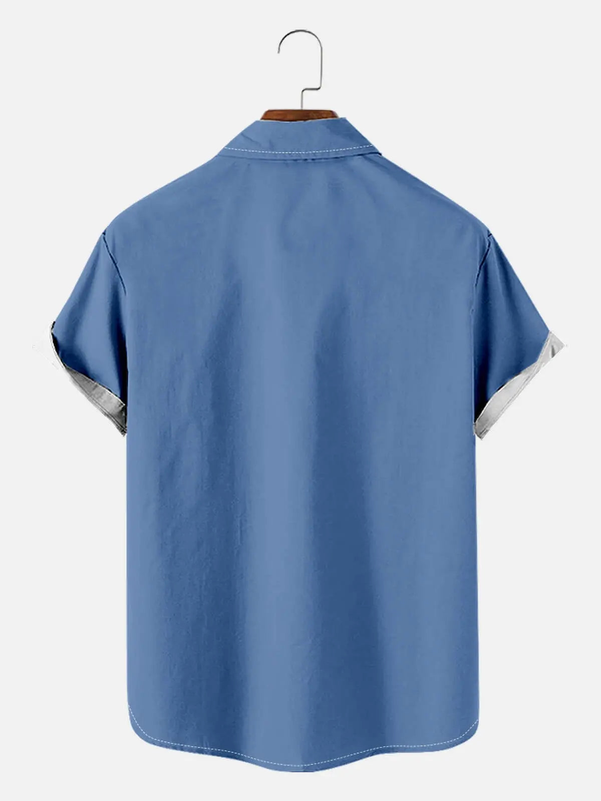 Tall Men's Retro Party Shark Bowling Shirt Eleven Oasis