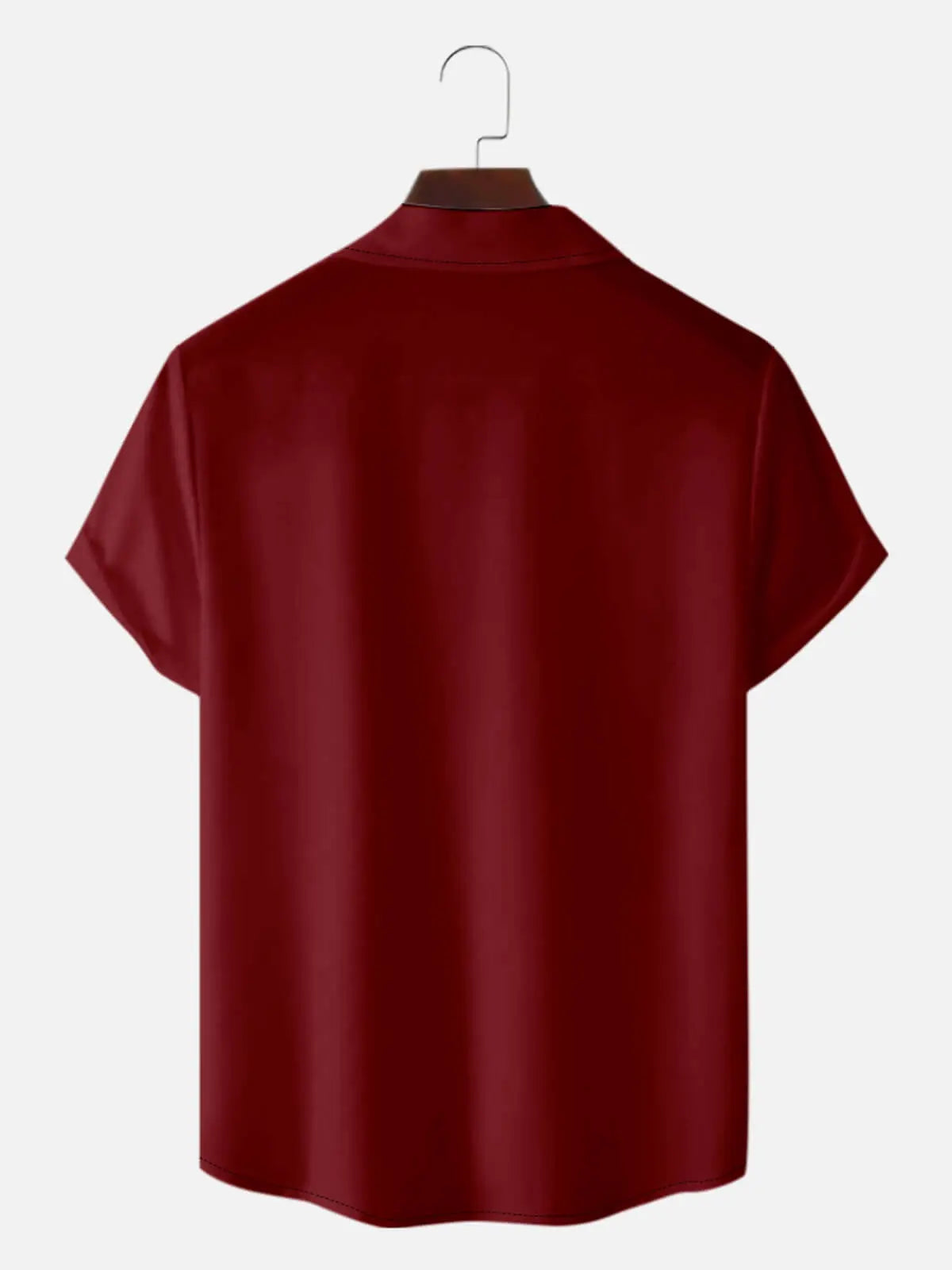 Men's Retro Pinstripe Bowling Short Sleeve Shirt ElevenOasis
