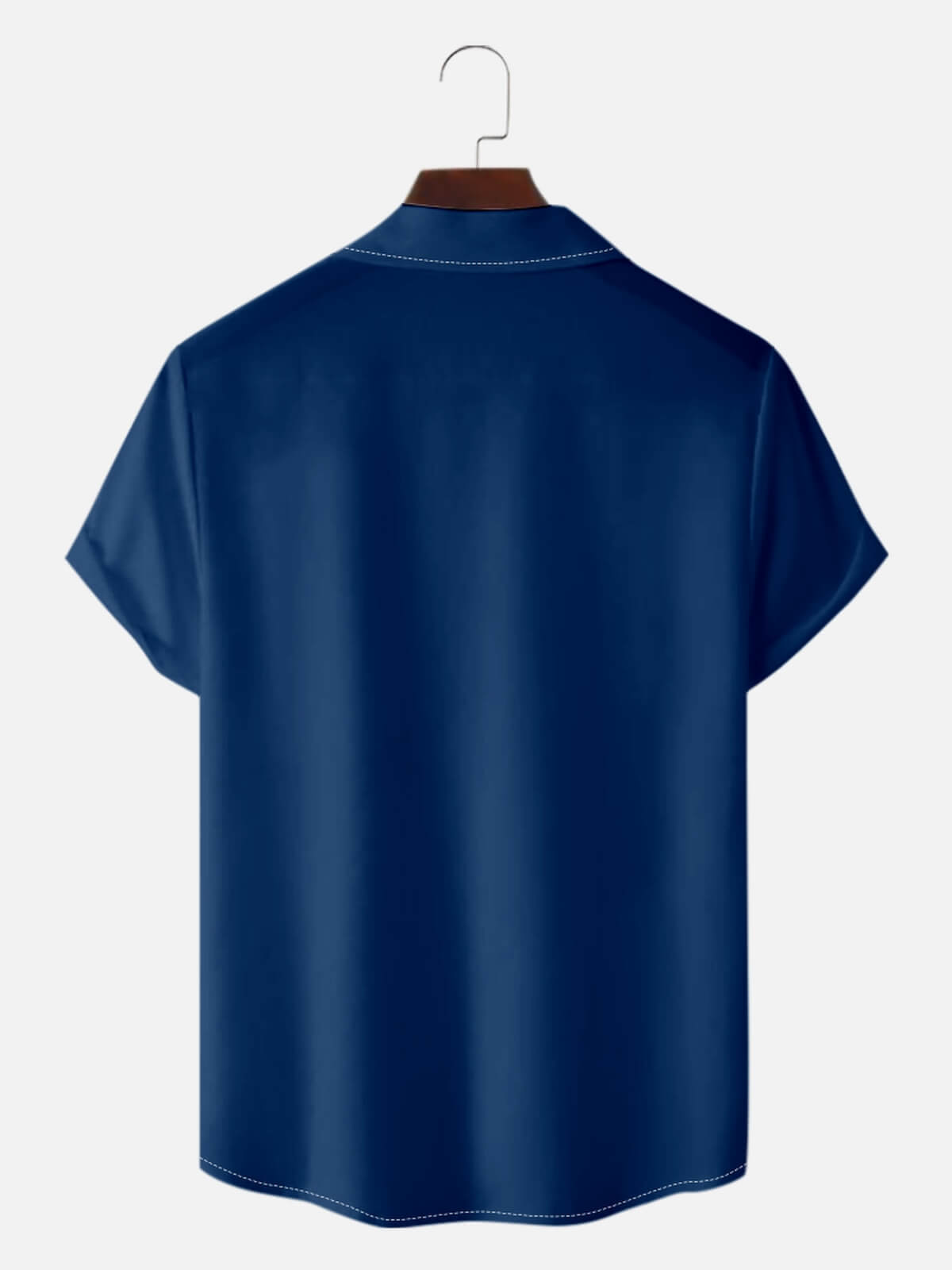 Men's Patriotic Flames Customizable Bowling League Short Sleeve Shirt Eleven Oasis
