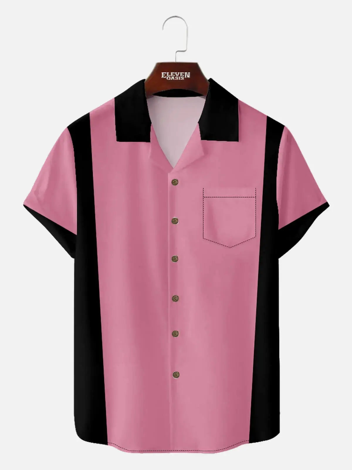 Men's Classic Bowling League Short Sleeve Shirt ElevenOasis