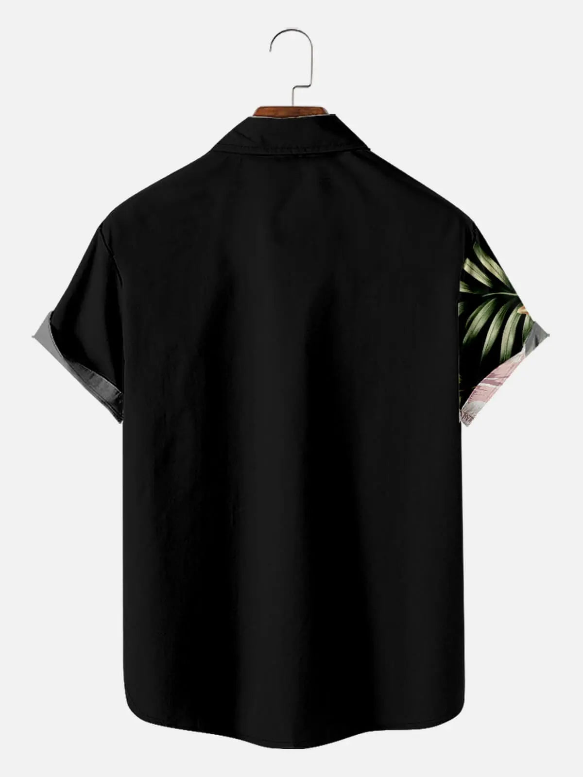 Tall Men's Split Tropical Floral Short Sleeve Shirt Eleven Oasis