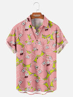 Men's Patrick Star Pattern Short Sleeve Shirt ElevenOasis