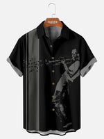 Tall Men's Jazz Trumpet Player Short Sleeve Shirt Eleven Oasis