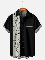 Men's Sheet Music Short Sleeve Shirt Eleven Oasis