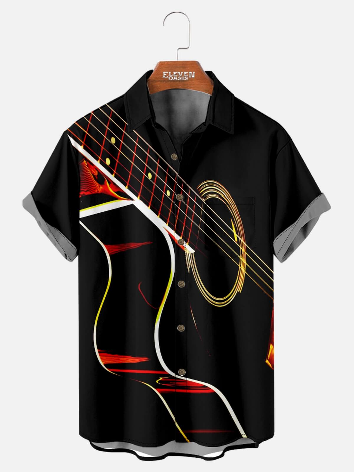 Men's Acoustic Vibe Short Sleeve Shirt Eleven Oasis