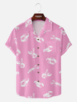 Men's Lobster Pin-Up Short Sleeve Shirt Eleven Oasis