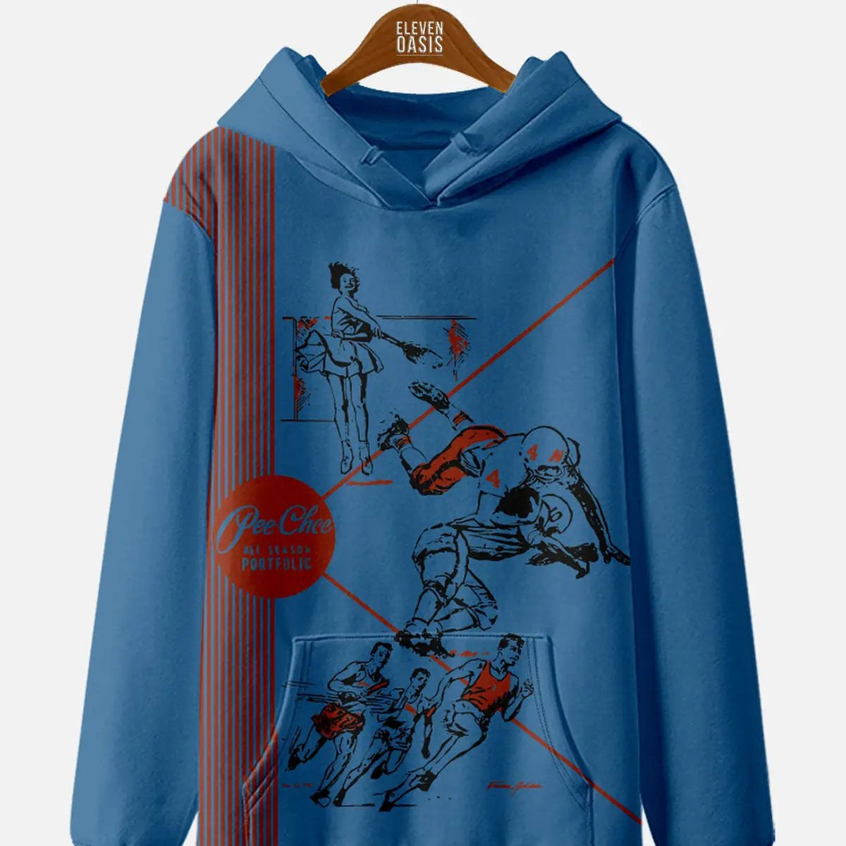 Unisex Pee Chee Folder Front Cover Nostalgia Hoodie Eleven Oasis