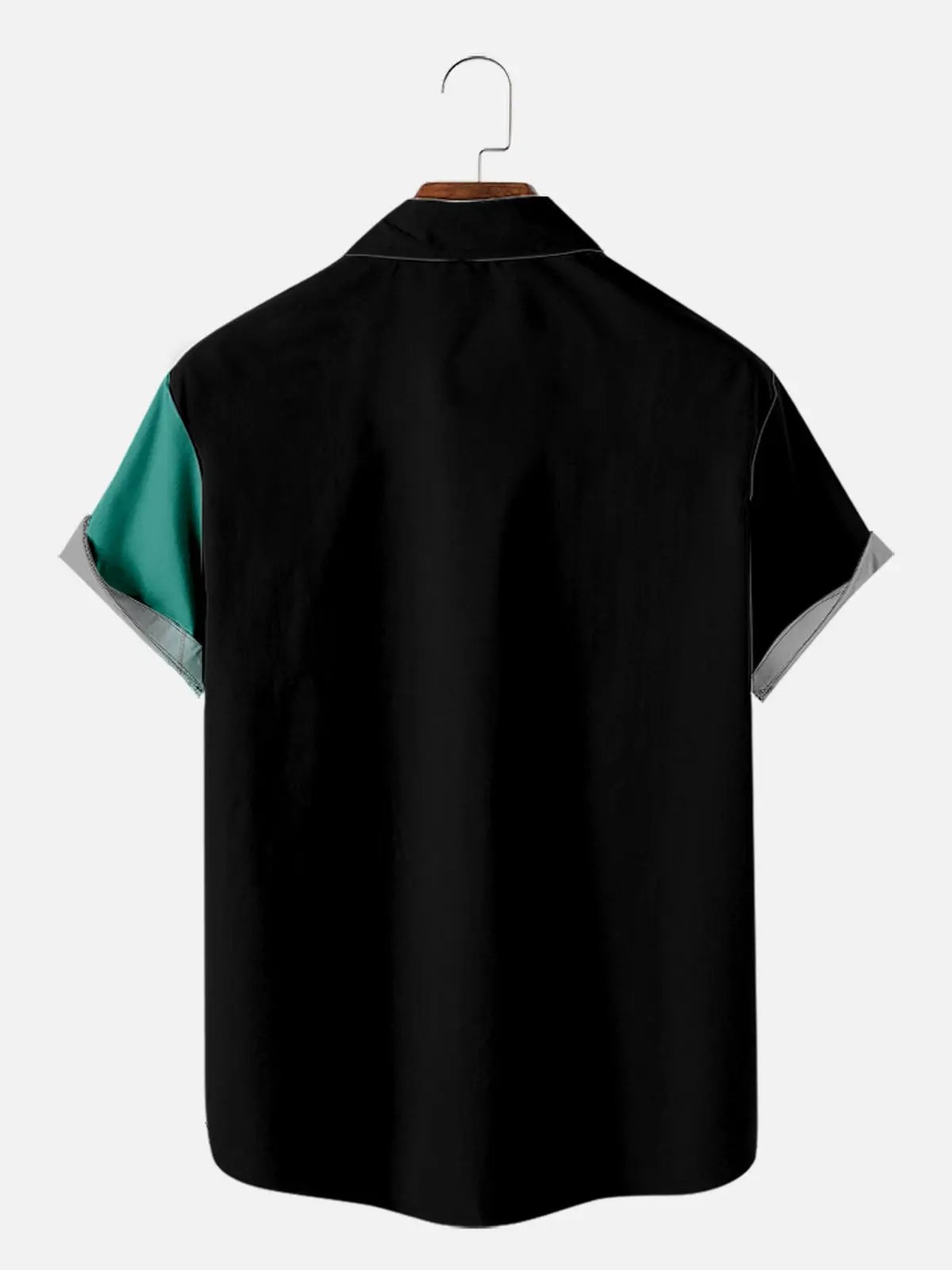 Tall Men's Gradient Palm Tree Hawaiian Short Sleeve Shirt ElevenOasis