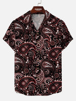 Men's Classic Bandana Paisley Short Sleeve Shirt - Cosmo Kramer Wardrobe Eleven Oasis
