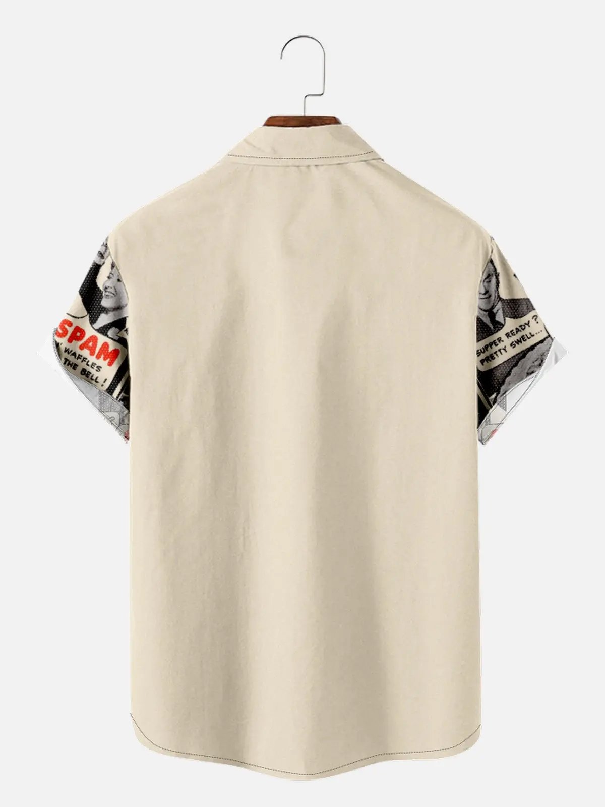 Men's Vintage SPAM Advertisement Short Sleeve Shirt ElevenOasis