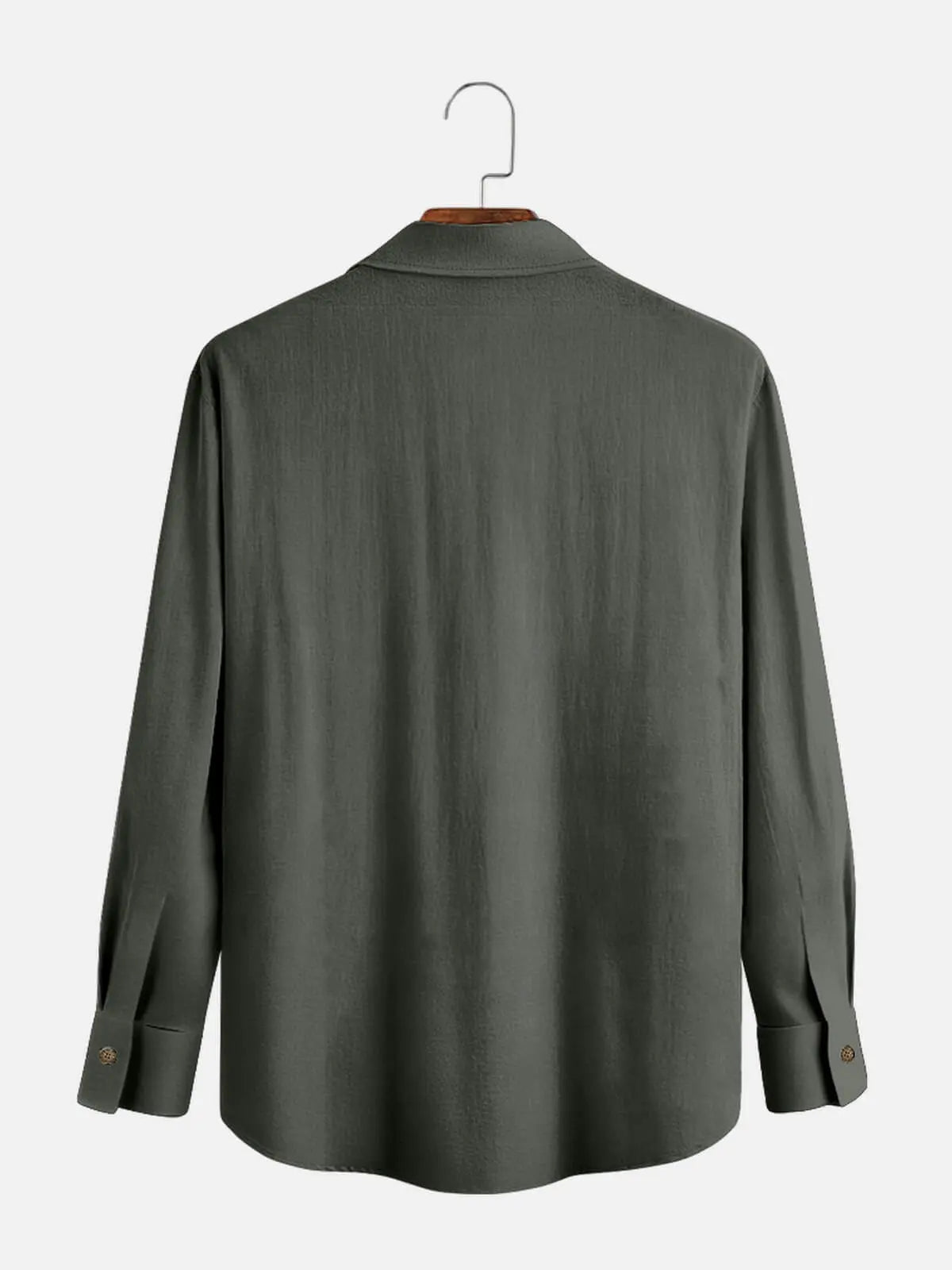 Men's Color-block Striped Casual Breathable Bowling Long Sleeve Shirt Eleven Oasis