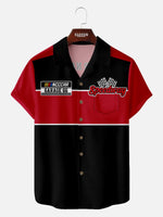 Men's Custom Garage 66 Racing Panel Design Short Sleeve Shirt