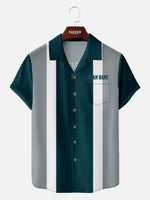 Men's Custom Philadelphia Football Bowling Short Sleeve Shirt