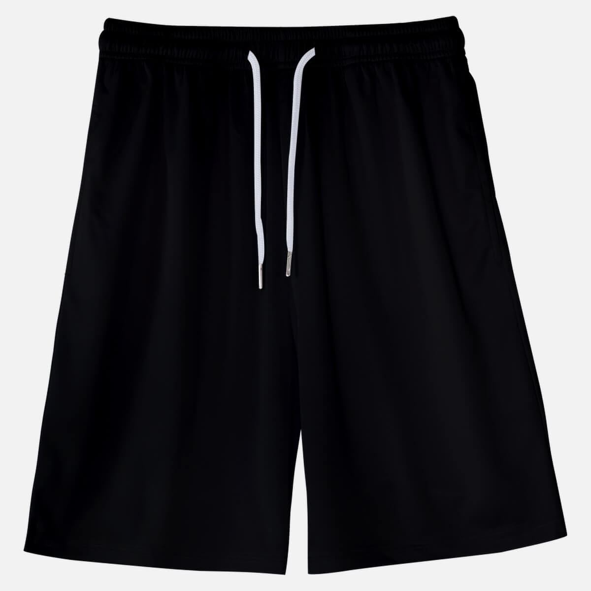 Men's Black Casual Drawstring Shorts ElevenOasis