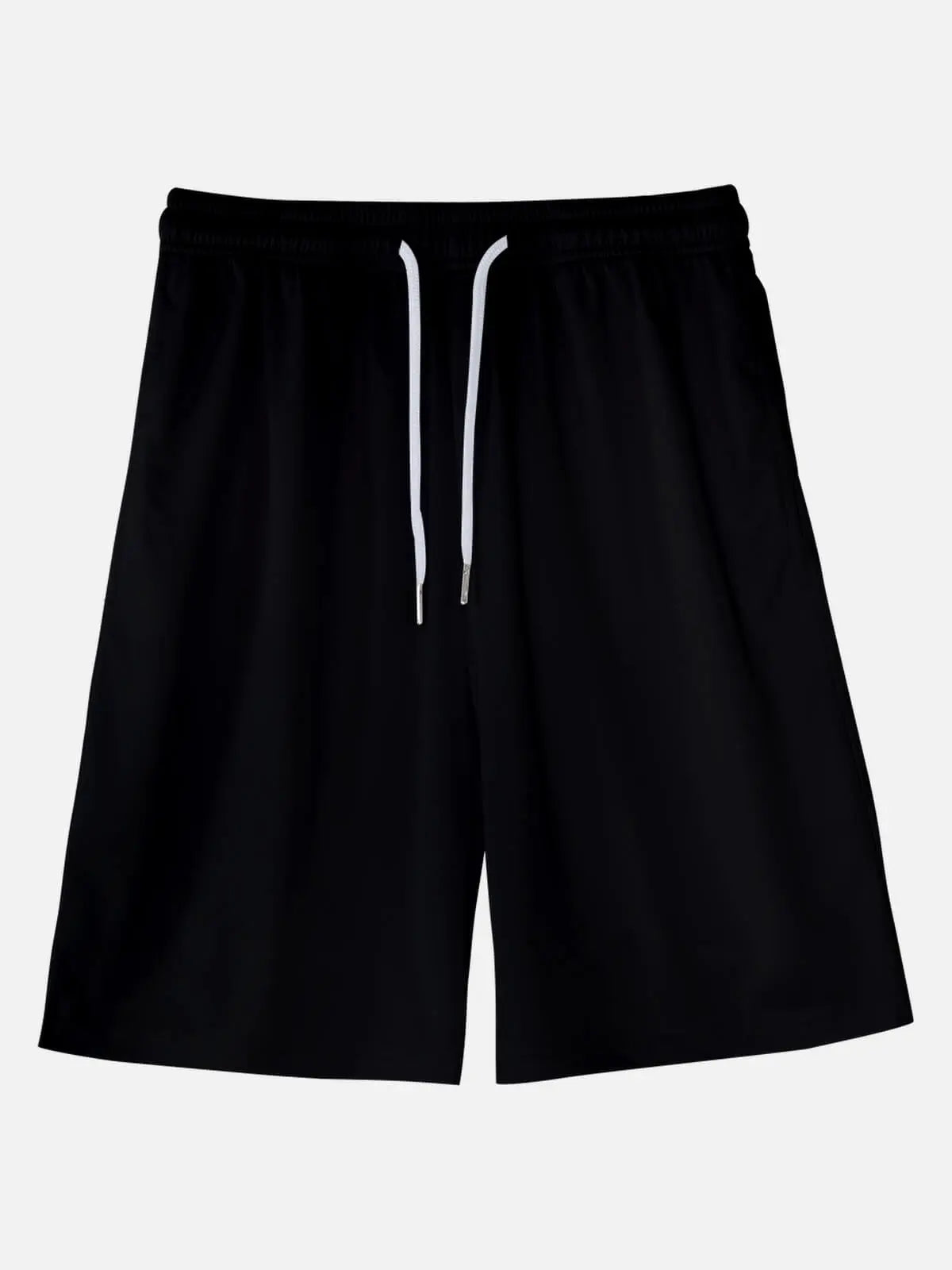 Men's Black Casual Drawstring Shorts ElevenOasis