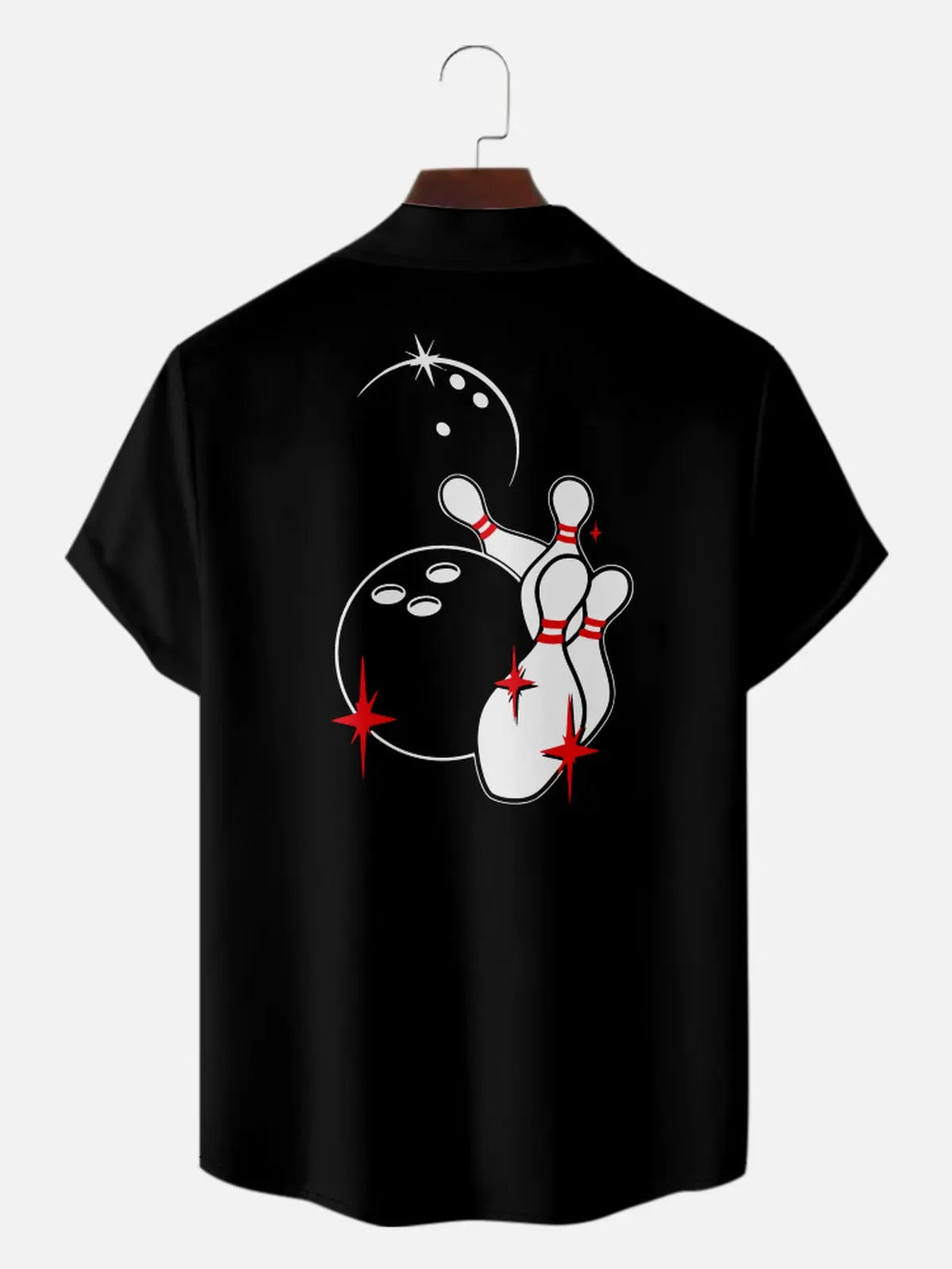 Men's Custom Bowling Team Camp Collar Shirt - Personalized Resort Style ElevenOasis