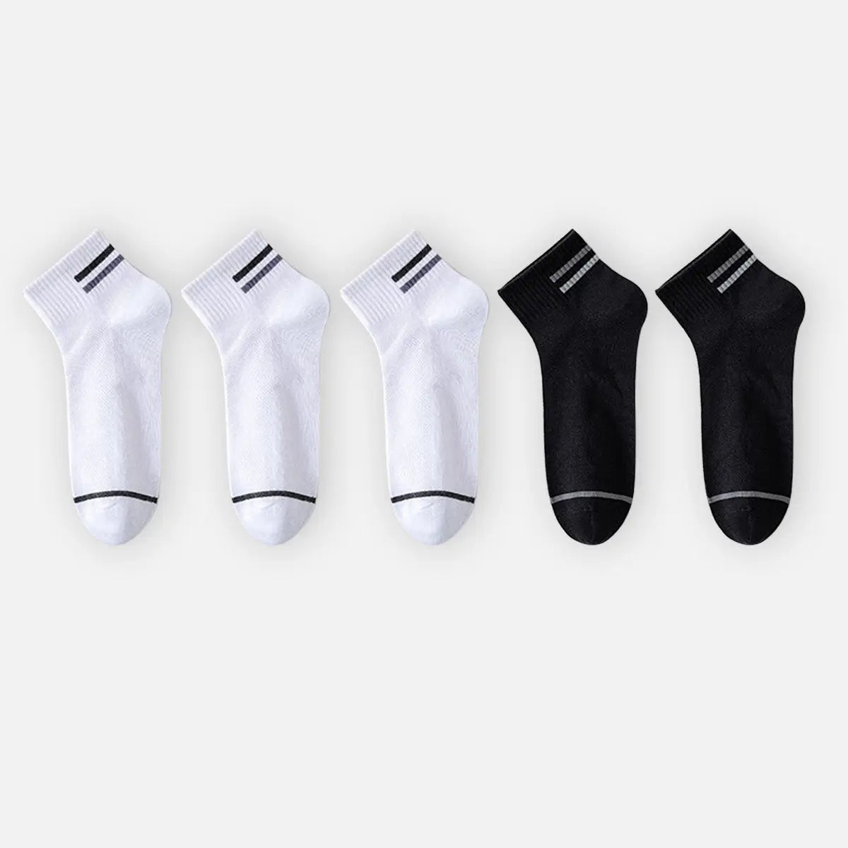 Men's Breathable Lightweight Ankle Socks 5-Pack Eleven Oasis