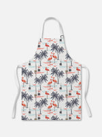 Sunset Flamingo Kitchen Apron Eleven Oasis
