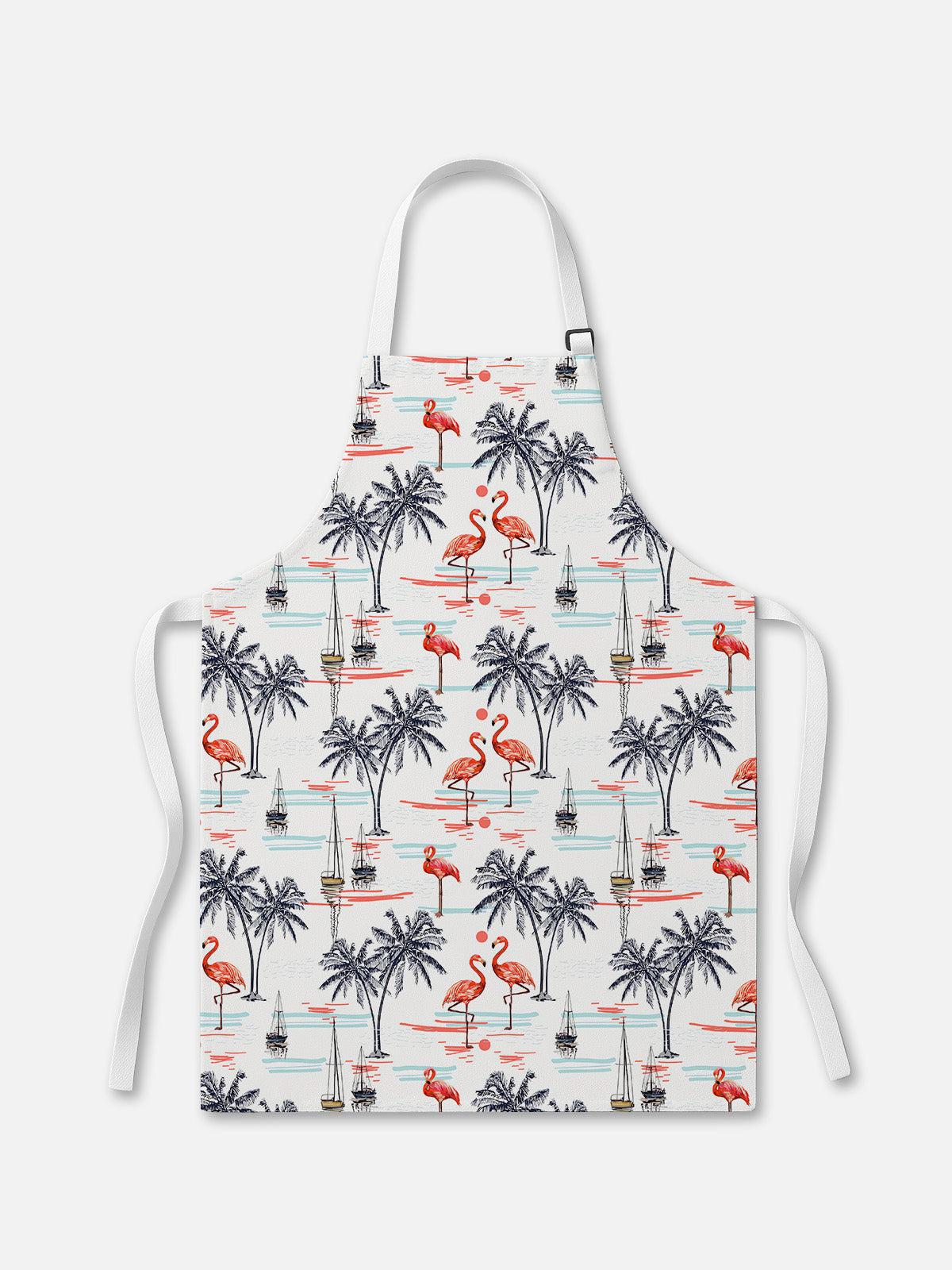 Sunset Flamingo Kitchen Apron Eleven Oasis