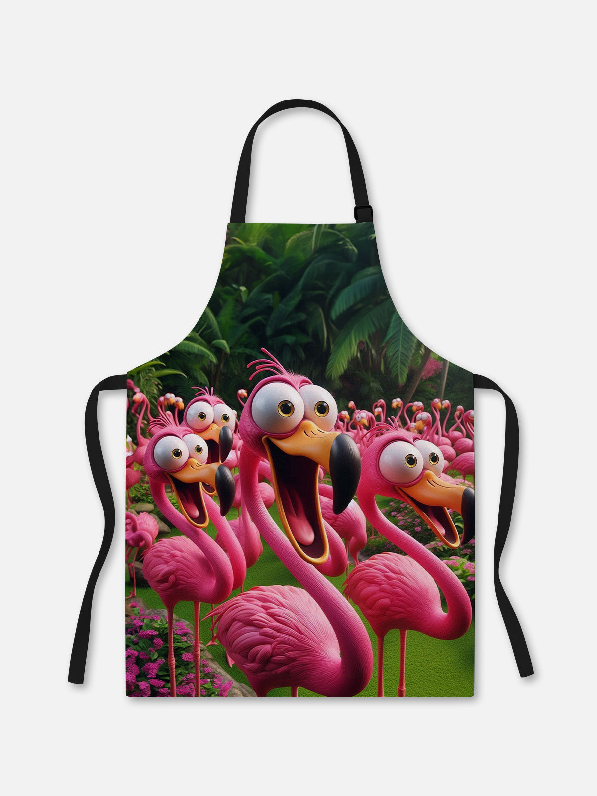 Party Flock Flamingo Kitchen Apron Eleven Oasis