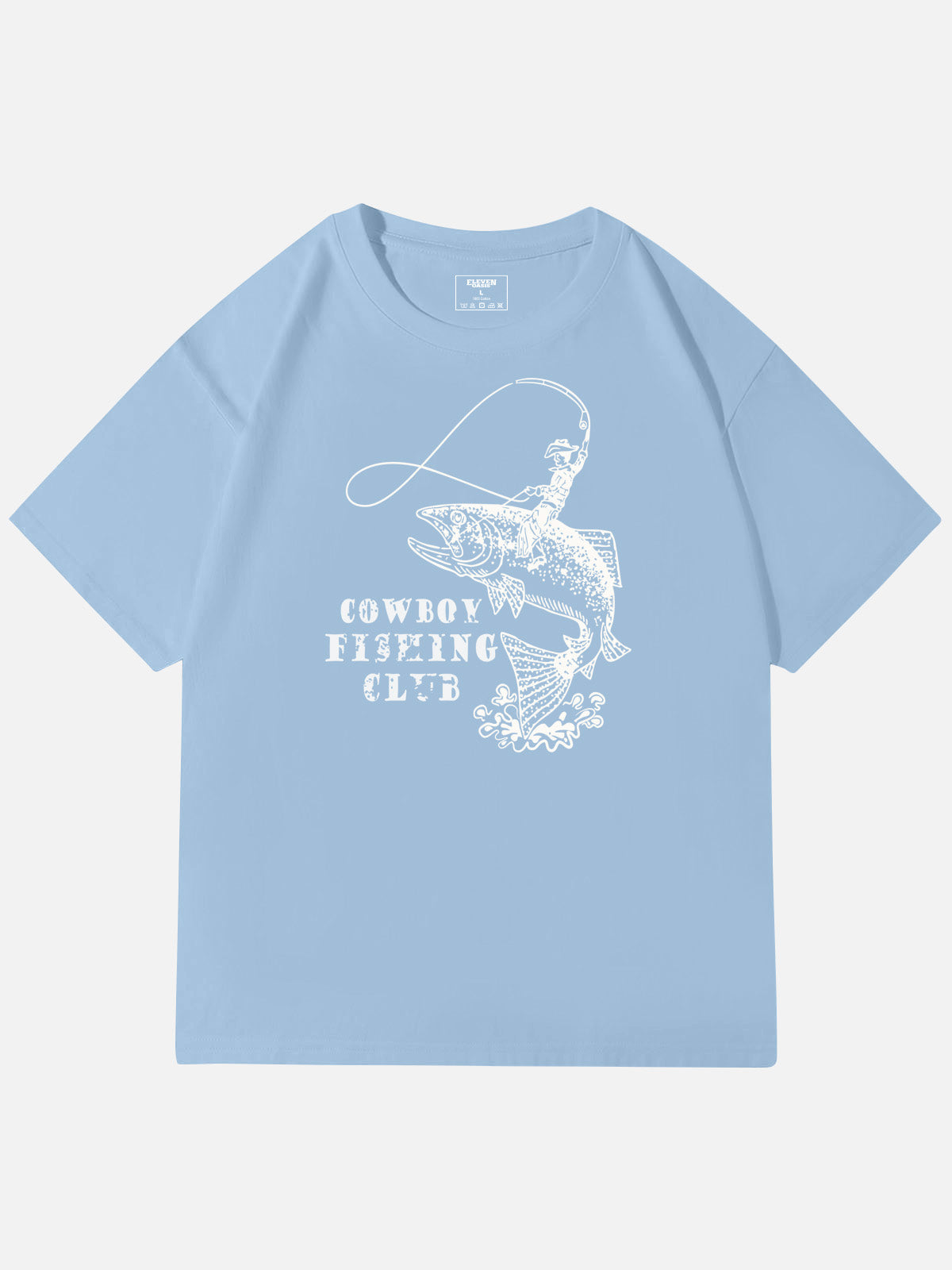 Cowboy Fishing Club Graphic Cotton T-Shirt Eleven Oasis