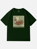 Let Rudolph Lead the Way Christmas Cotton T-Shirt Eleven Oasis