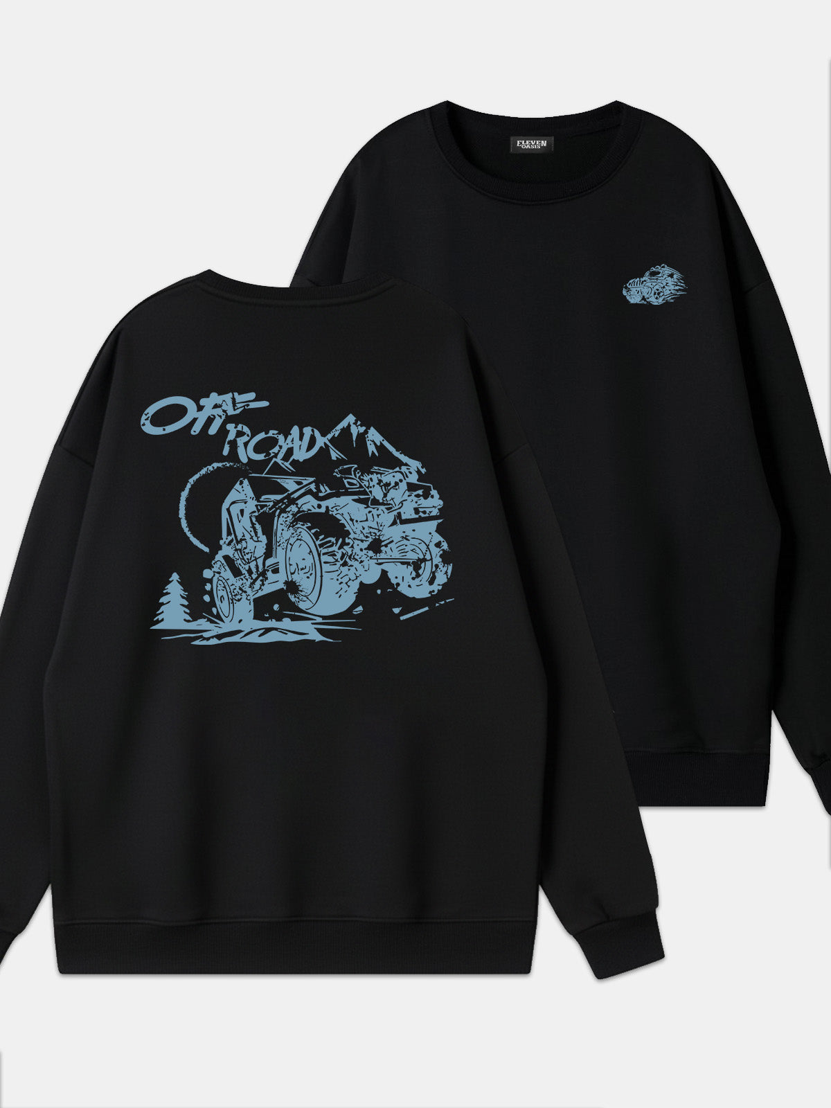 Off-Road Adventure Graphic Sweatshirt Eleven Oasis