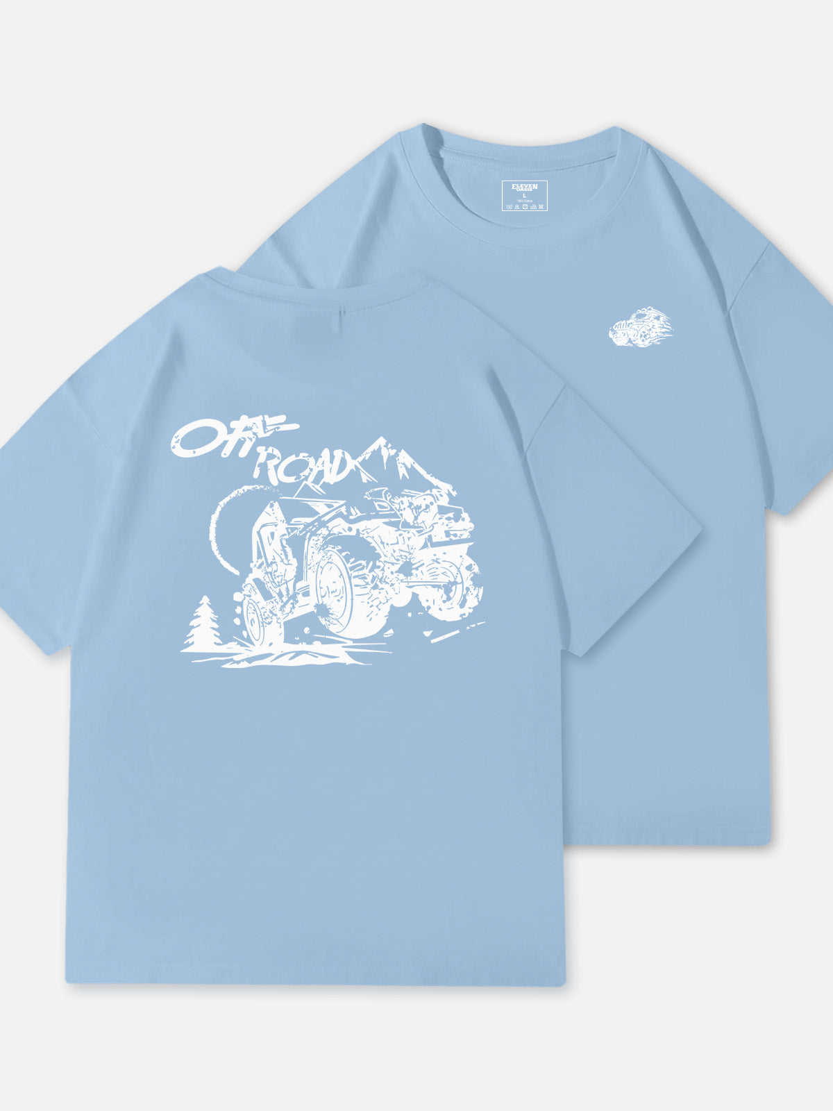 Off-Road Adventure Graphic Cotton T-Shirt Eleven Oasis