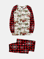 Snowman and Plaid Pajama Set Eleven Oasis