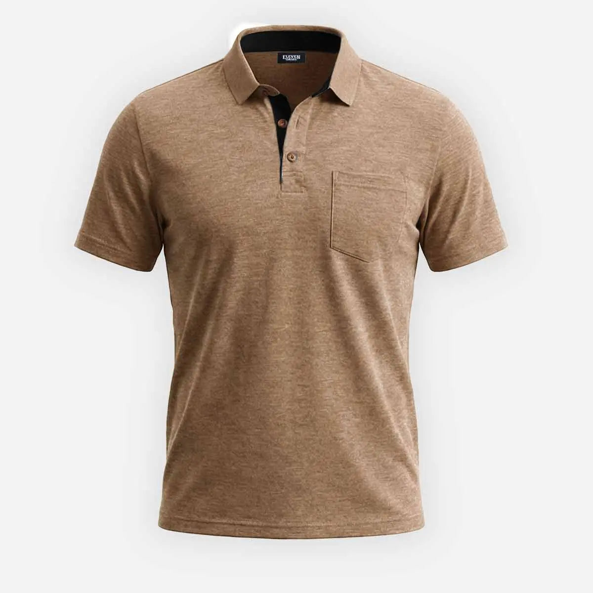 Men's Classic Pocket Polo Short Sleeve Shirt ElevenOasis