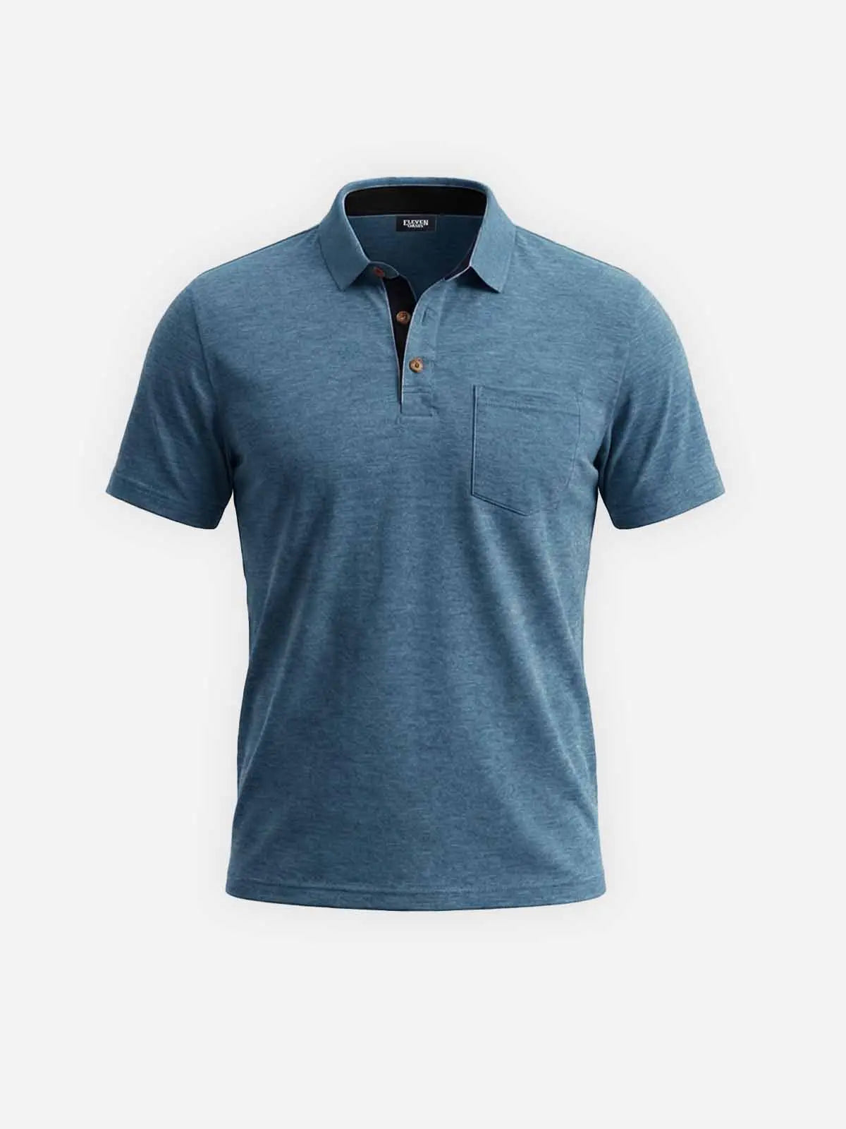 Men's Classic Pocket Polo Short Sleeve Shirt ElevenOasis