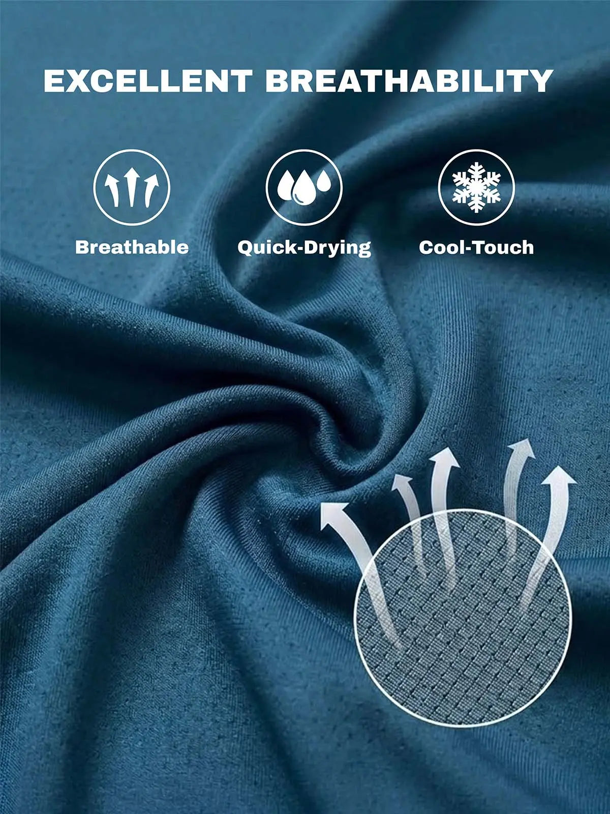 Men's Breathable Mesh Relaxed Fit T-Shirt Eleven Oasis