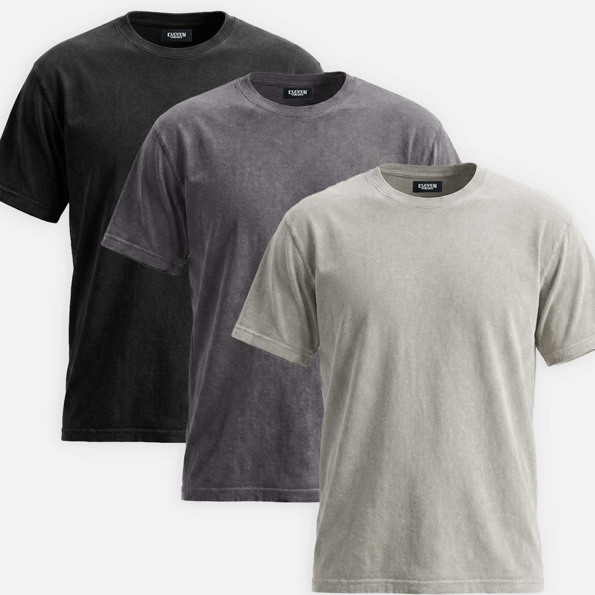 Men's Washed Cotton Short Sleeve T-Shirt ElevenOasis