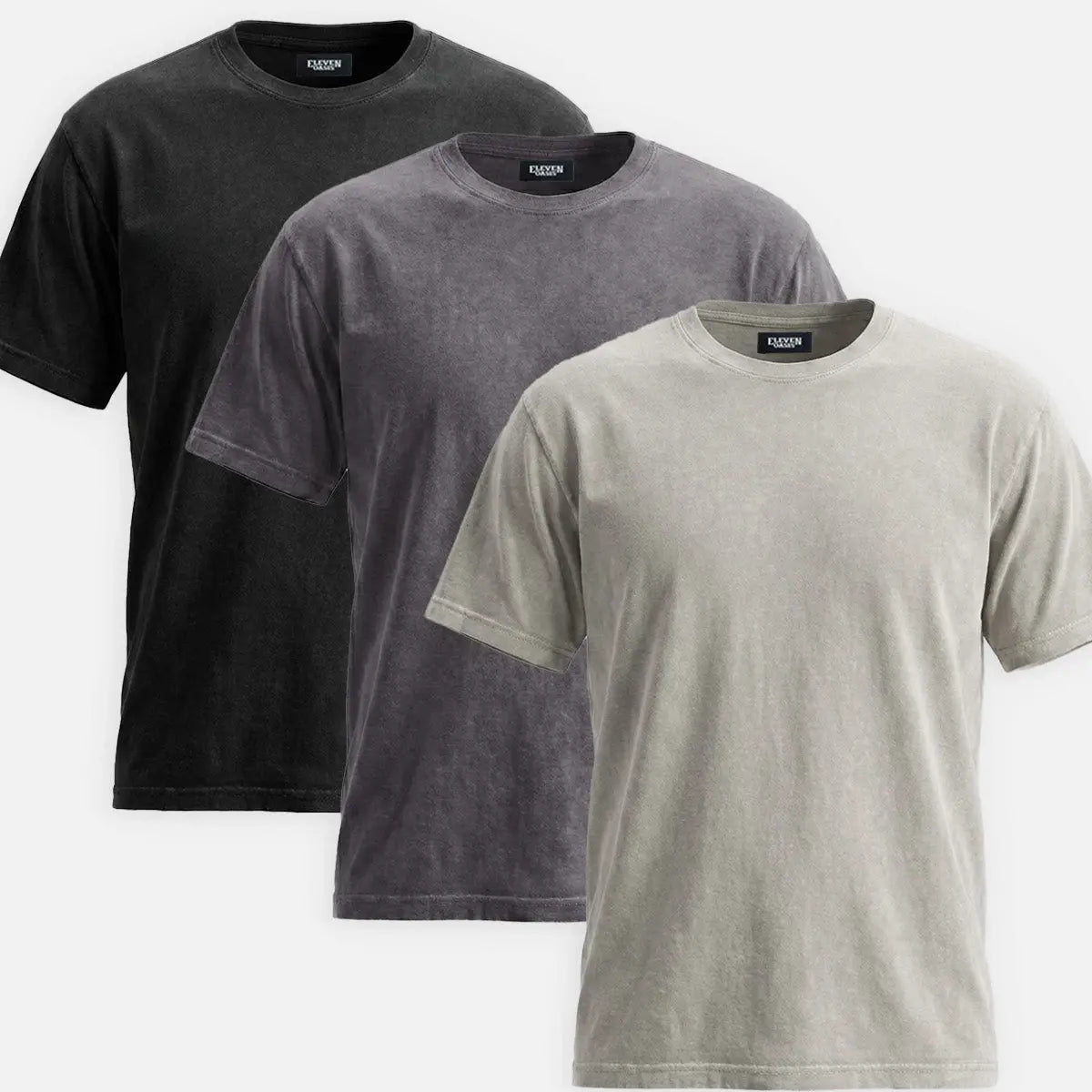 Men's Washed Cotton Short Sleeve T-Shirt ElevenOasis