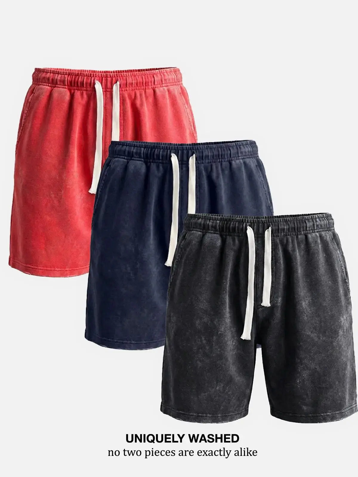 Men's Washed Cotton Drawstring Shorts ElevenOasis