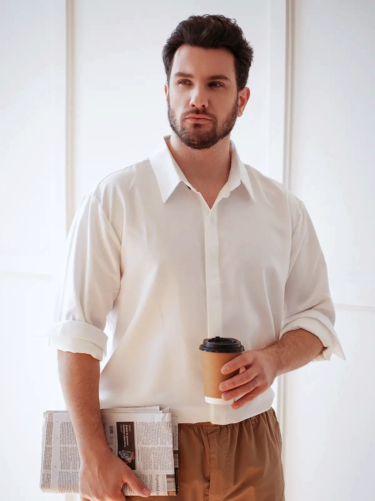 Men's Classic Everyday Long Sleeve Shirt ElevenOasis