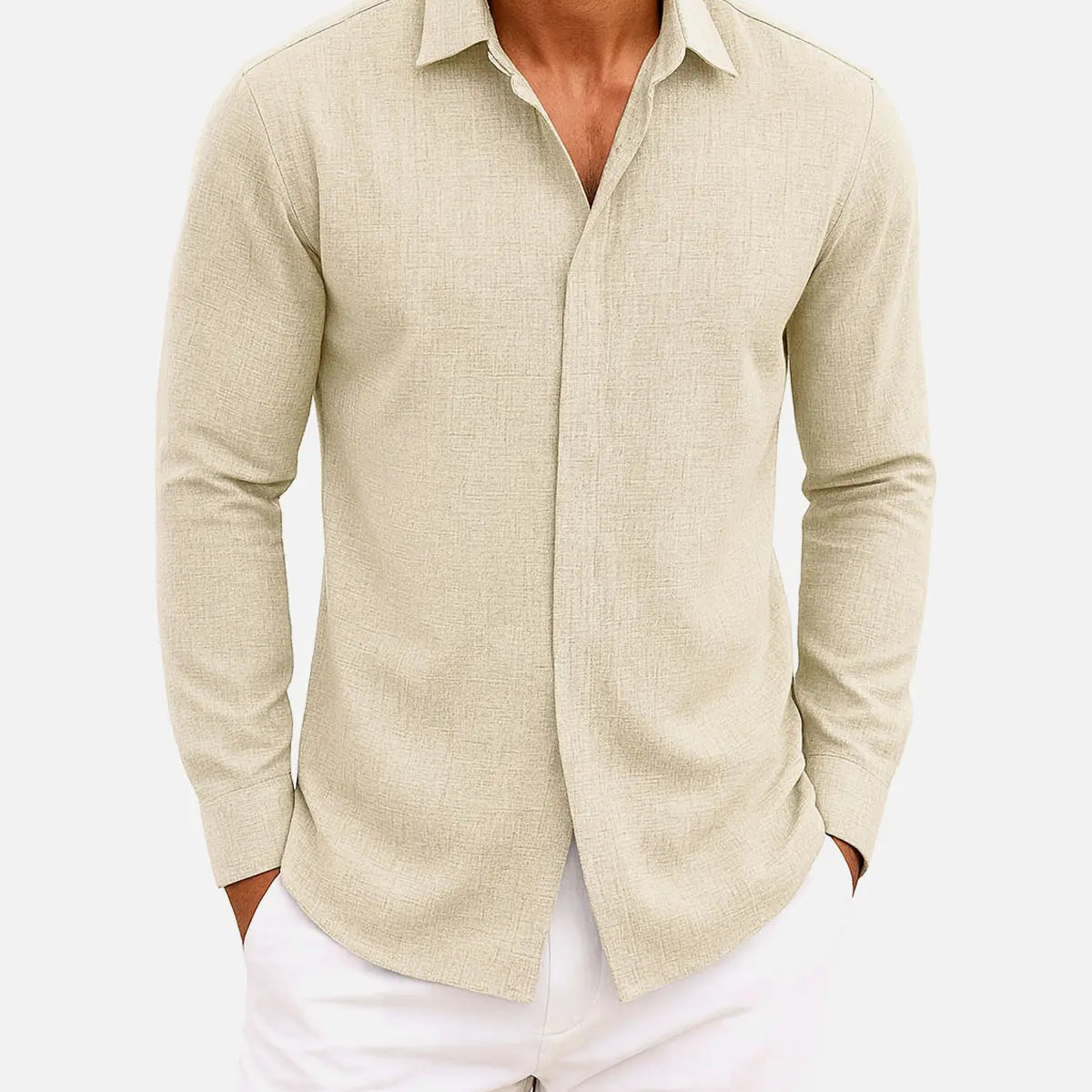 Men's Classic Everyday Long Sleeve Shirt ElevenOasis