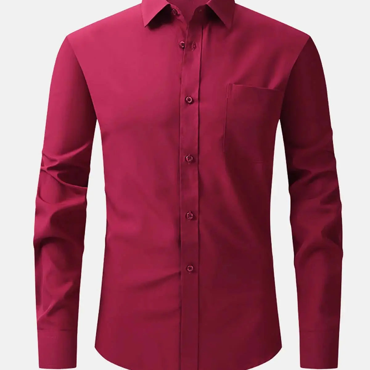 Men's Business Casual Long Sleeve Shirt ElevenOasis
