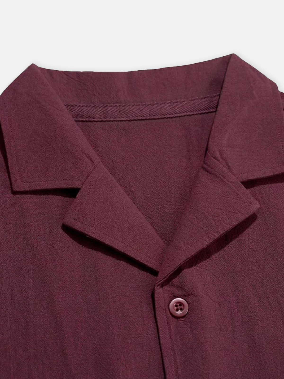 Men's Cotton-Linen Blend Short Sleeve Shirt Eleven Oasis