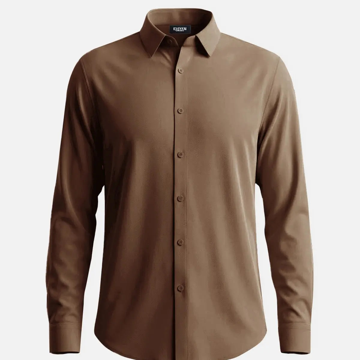 Men's Classic Stretch Slim Fit Long Sleeve Shirt ElevenOasis