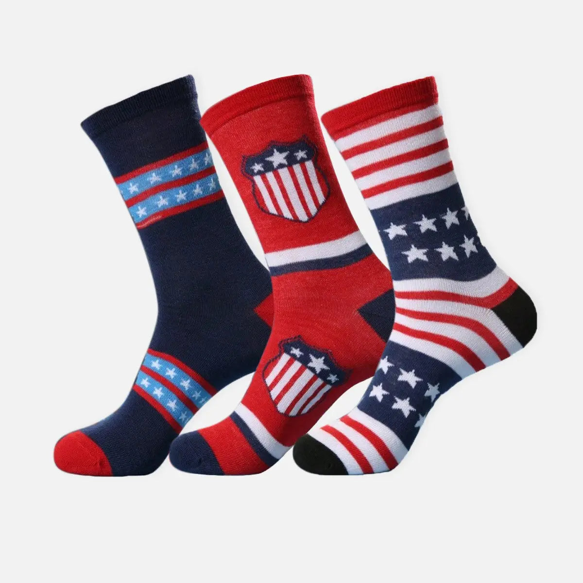 Men's American Flag Pattern Crew Socks Eleven Oasis